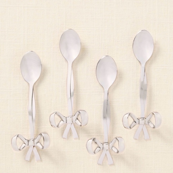 Anthropologie Other - Benedita Stainless Steel Bow Teaspoons,
Set of 4